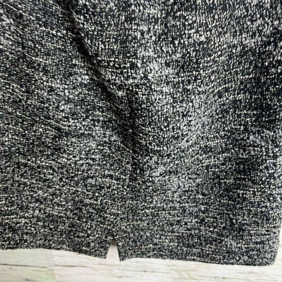 Ann Taylor Black Pencil Mini Skirt tweed gray size 12 - Picture 5 of 6